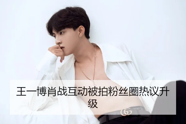 王一博肖战互动被拍粉丝圈热议升级